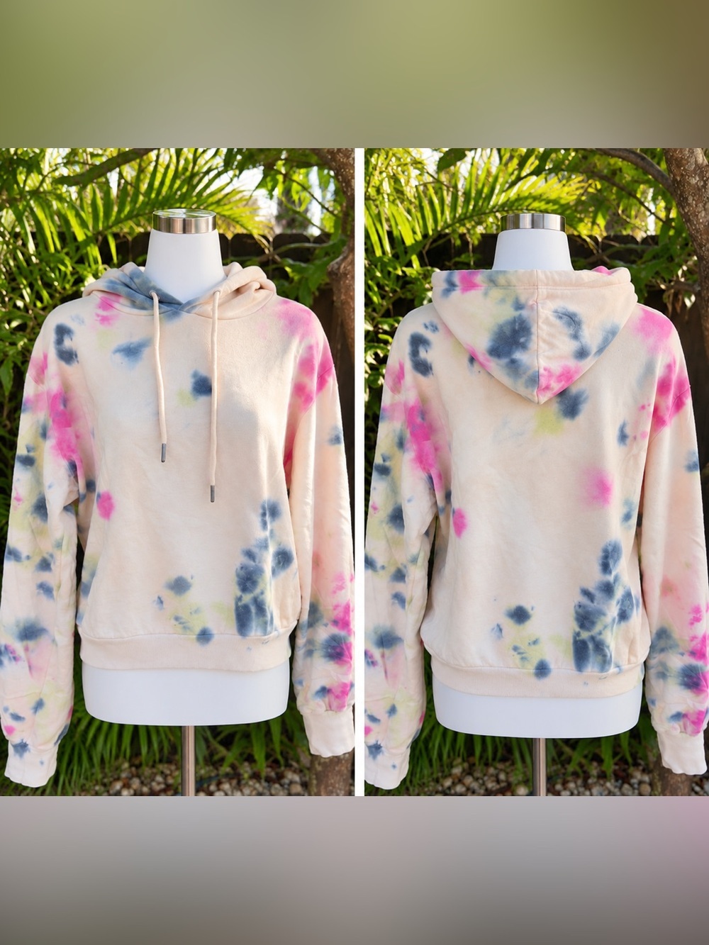 AFRM Tie Dye 90’s Grunge Style Hoodie size large